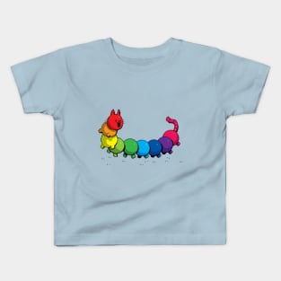 Pixel Cat-apillar Kids T-Shirt